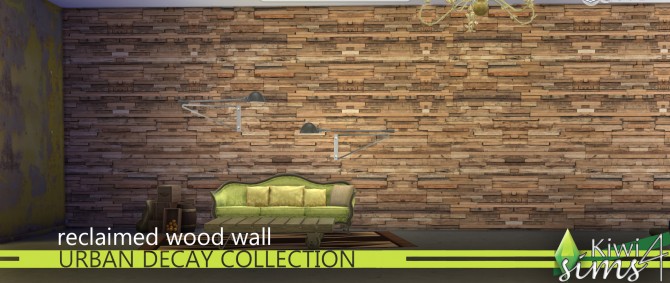 Sims 4 Reclaimed wooden walls at Mod The Sims