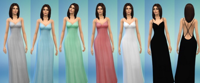 Sims 4 Backless Maxi & Sequin Cocktail Dresses at Belle’s Simblr