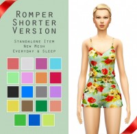 Romper + Slouchy Crop Top + High-Waisted Mini Skirt at Sim4ny
