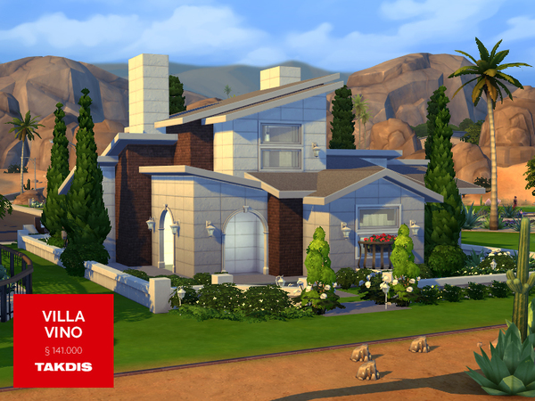 Sims 4 Villa Vino house by Takdis at TSR