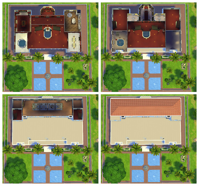 Sims 4 Scarface Mansion by Sim4fun at Sims Fans