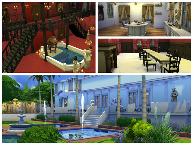 Sims 4 Scarface Mansion by Sim4fun at Sims Fans