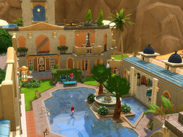 Sims 4 Grand Hotel by Leander Belgraves at TSR