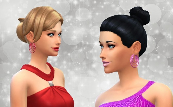Sims 4 Linked Hoop Earrings at My Stuff