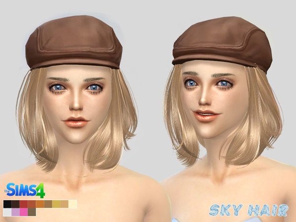 Sims 4 Hair 242 by skysims at TSR