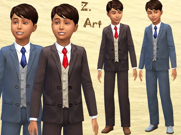 Sims 4 Little Gentleman suit by Zuckerschnute20 at TSR