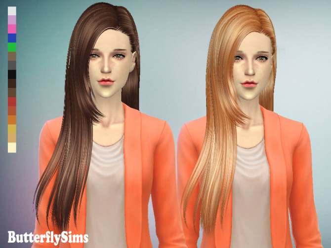 Sims 4 Hair 125 by YOYO (Free) at Butterfly Sims