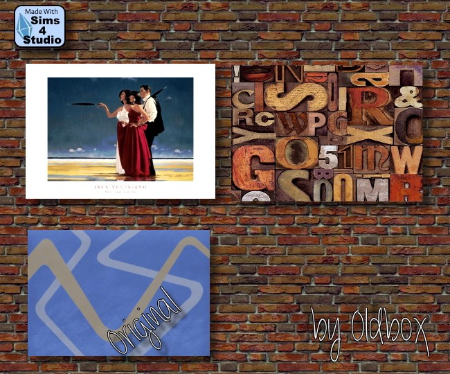 Sims 4 Paintings and walls by Oldbox at All 4 Sims