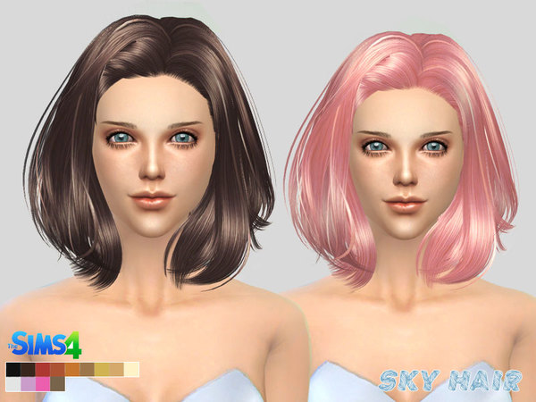 Sims 4 Hair 242 by skysims at TSR