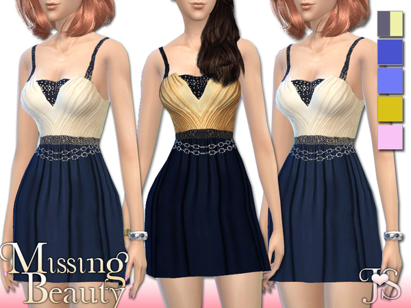 Sims 4 Missing Beauty Dress by JavaSims at TSR