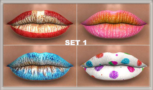 Sims 4 Spectacular Lipstick set 1 by malicieuse75 at Mod The Sims