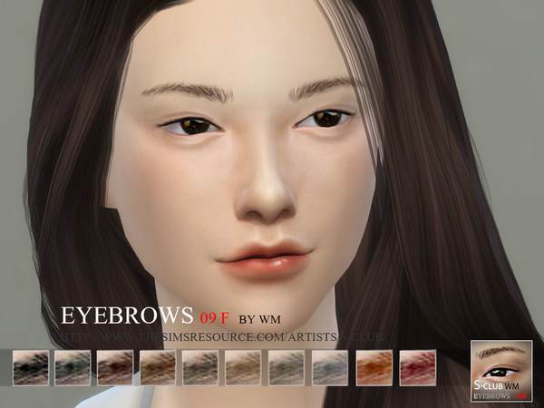 Sims 4 Eyebrows 09 by S Club WM at TSR