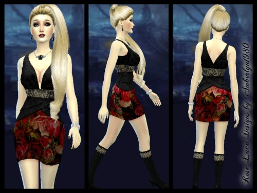 Sims 4 Rose Lace collection at Amberlyn Designs