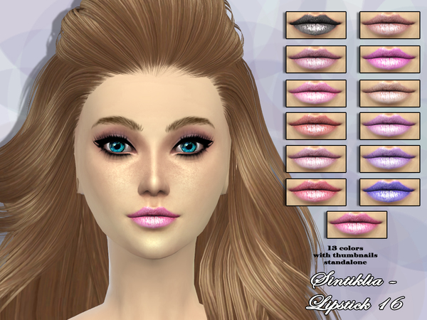 Sims 4 Lipstick 16 by Sintiklia at TSR