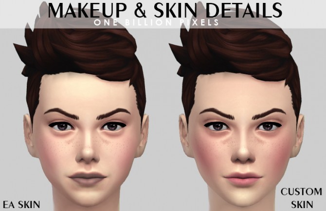 Sims 4 Makeup & Skin details & Tank top at One Billion Pixels