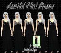 Assorted Maxi Dresses at Brutal de Sims4
