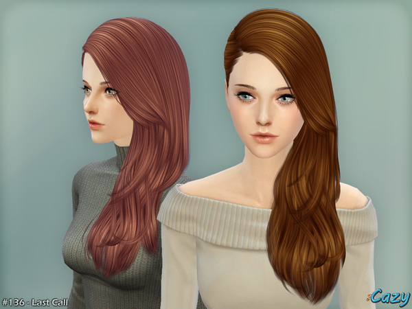 Sims 4 Last Call Hair by Cazy at TSR