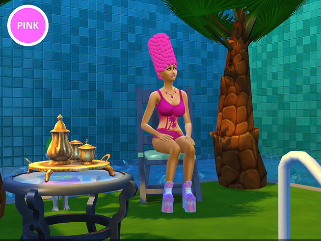 Sims 4 Marge Simpson hair at Splay