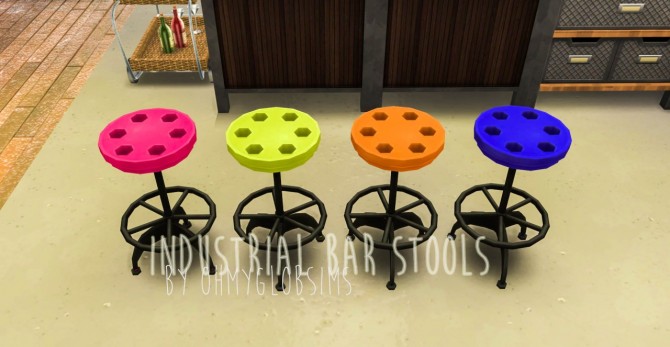 Sims 4 Chalkboard Menu and Industrial Bar Stool Recolors at Ohmyglobsims