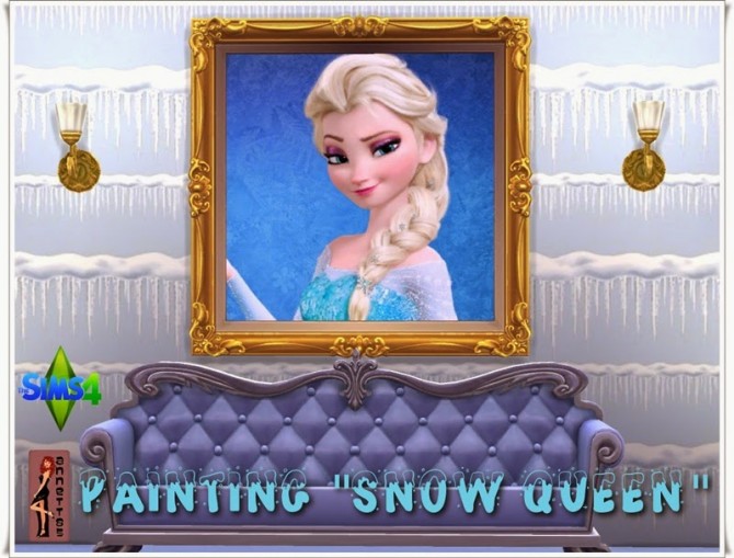 Sims 4 Snow Queen paintings at Annett’s Sims 4 Welt
