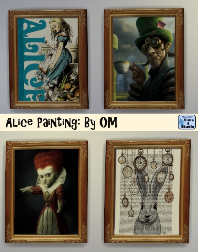 Sims 4 Alice Painting by OM at Sims 4 Studio