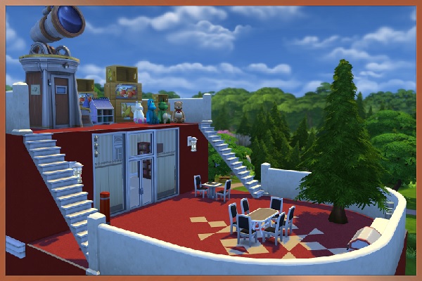 Sims 4 Santa sleigh house by Kosmopolit at Blacky’s Sims Zoo