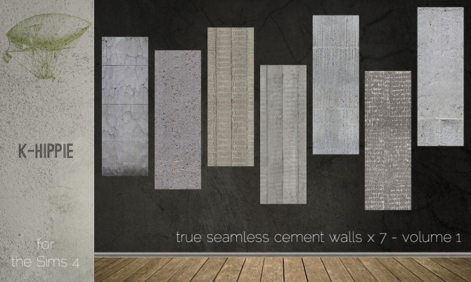 Sims 4 7 cement walls full seamless at K hippie