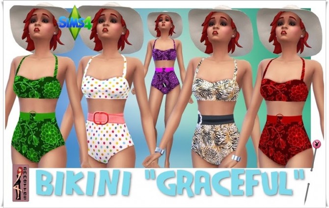 Sims 4 Graceful swimsuit at Annett’s Sims 4 Welt