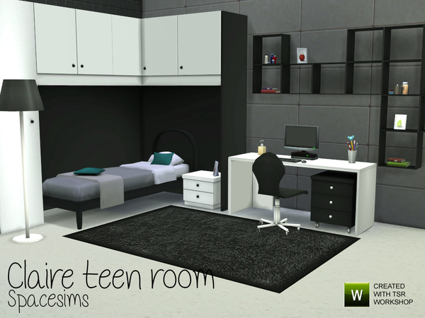 Sims 4 Claire teen room by spacesims at TSR