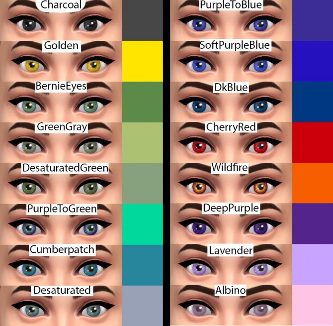 Sims 4 Roses New Extra Eyes by Gothelittle at Mod The Sims