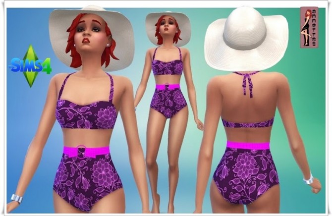 Sims 4 Graceful swimsuit at Annett’s Sims 4 Welt