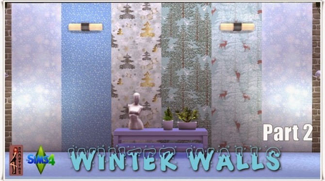Sims 4 Winter Walls at Annett’s Sims 4 Welt