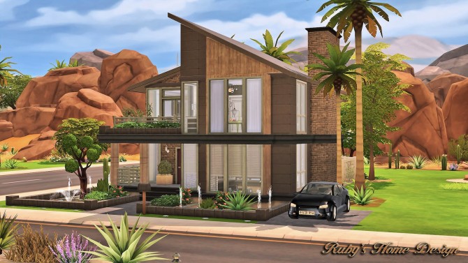 Sims 4 Modern Industrial Home at Ruby’s Home Design