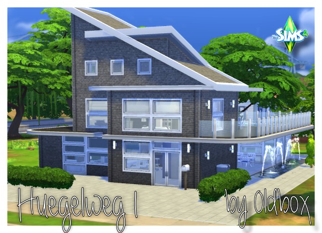 Sims 4 Houses and walls by Oldbox at All 4 Sims