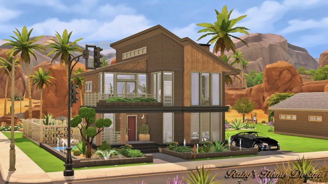 Sims 4 Modern Industrial Home at Ruby’s Home Design