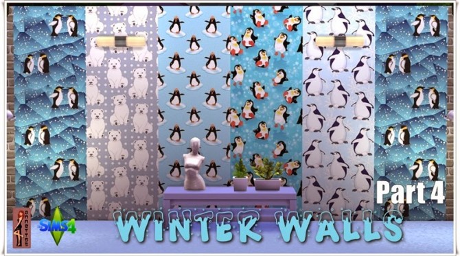 Sims 4 Winter Walls at Annett’s Sims 4 Welt