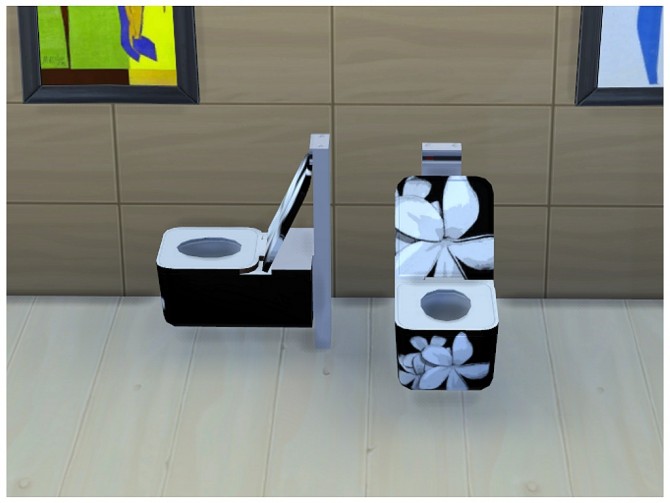 Sims 4 11 Modern art toilets by Vrain at Mod The Sims