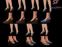 Mix Wedges Shoes by foufouchouchou at TSR