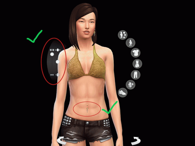 Sims 4 Belly Piercing Set 2 at 19 Sims 4 Blog