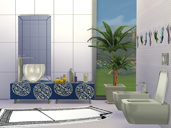 Sims 4 Bathroom Drop by Pilar at TSR