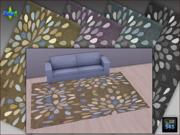 Sims 4 4 rug sets in 4 colors by Mabra at Arte Della Vita