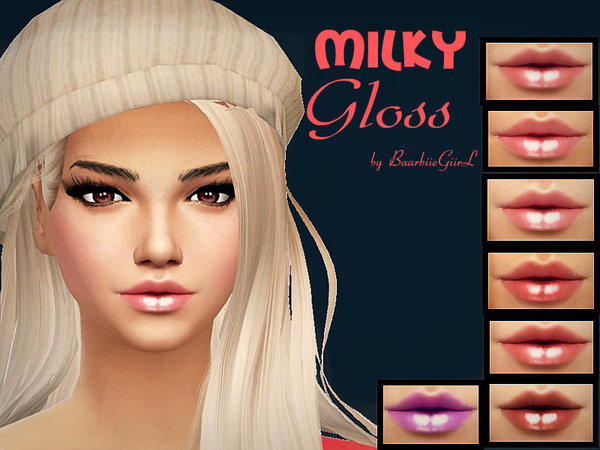 Sims 4 Milky Gloss by Baarbiie GiirL at TSR