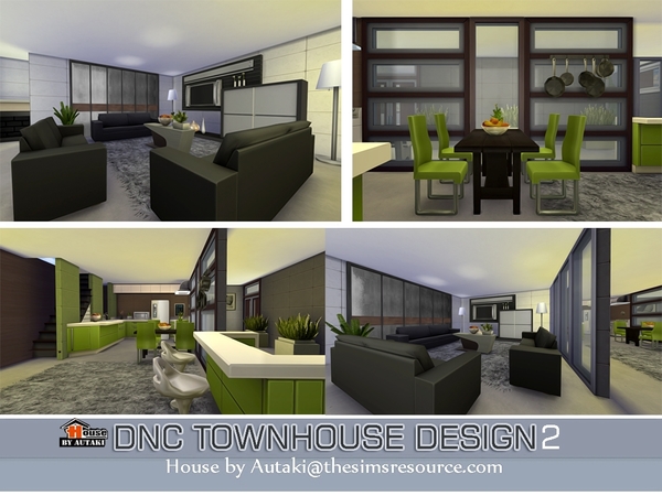 Sims 4 DNC Townhouse Design 2 by Autaki at TSR