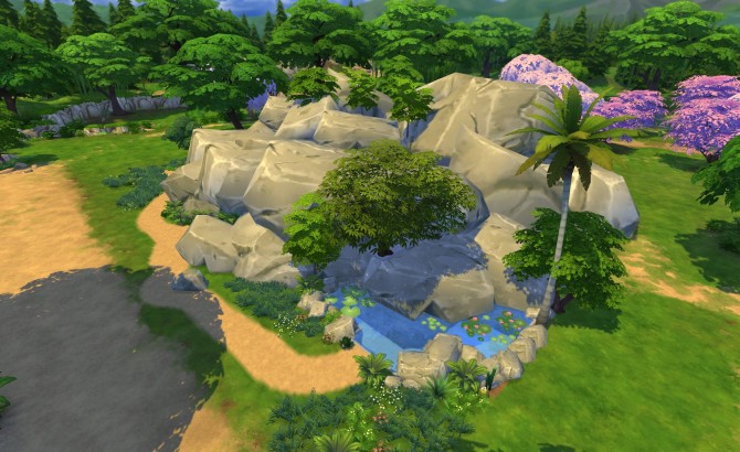 Sims 4 Secret cliff residence by erfadk at Mod The Sims
