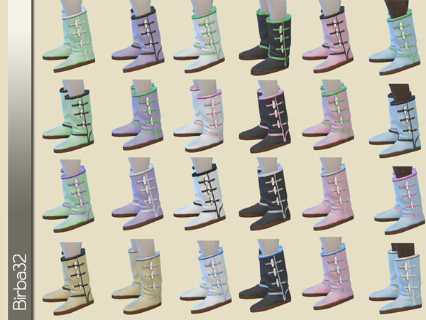 Sims 4 Winter warm boots by Birba32 at TSR