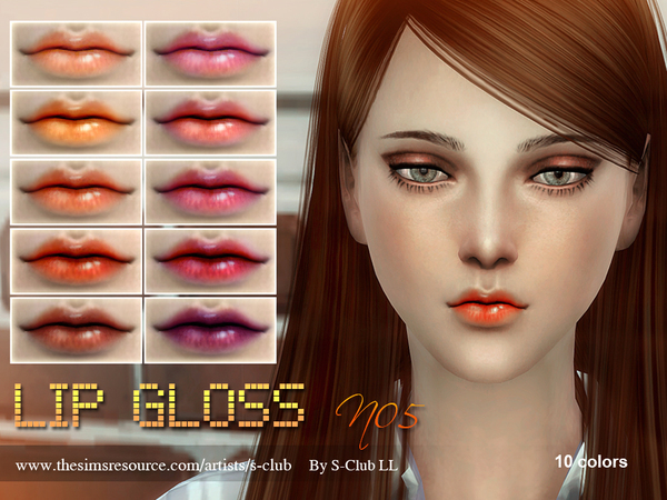 Sims 4 Lipstick F05 by S Club LL at TSR