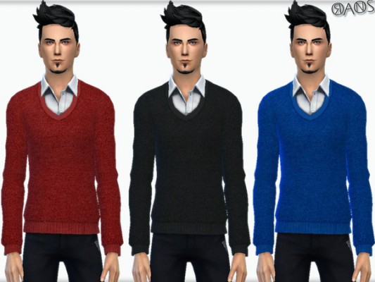 Lymann Merino Sweater by OranosTR at TSR » Sims 4 Updates