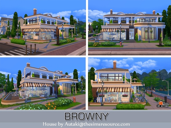Sims 4 Browny Bar and Restaurant by Autaki at TSR
