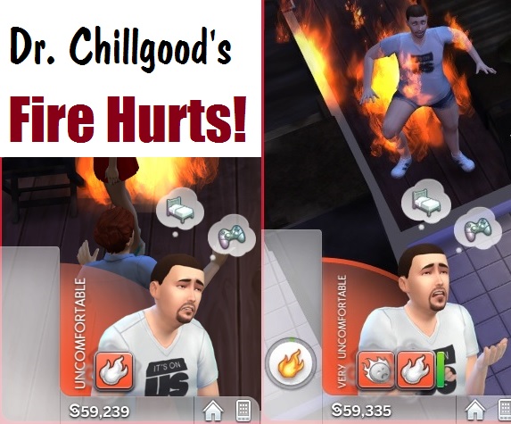 Sims 4 Fire Hurts! by DrChillgood at Mod The Sims