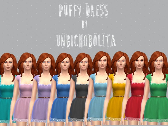 Sims 4 Puffy dress at Un bichobolita